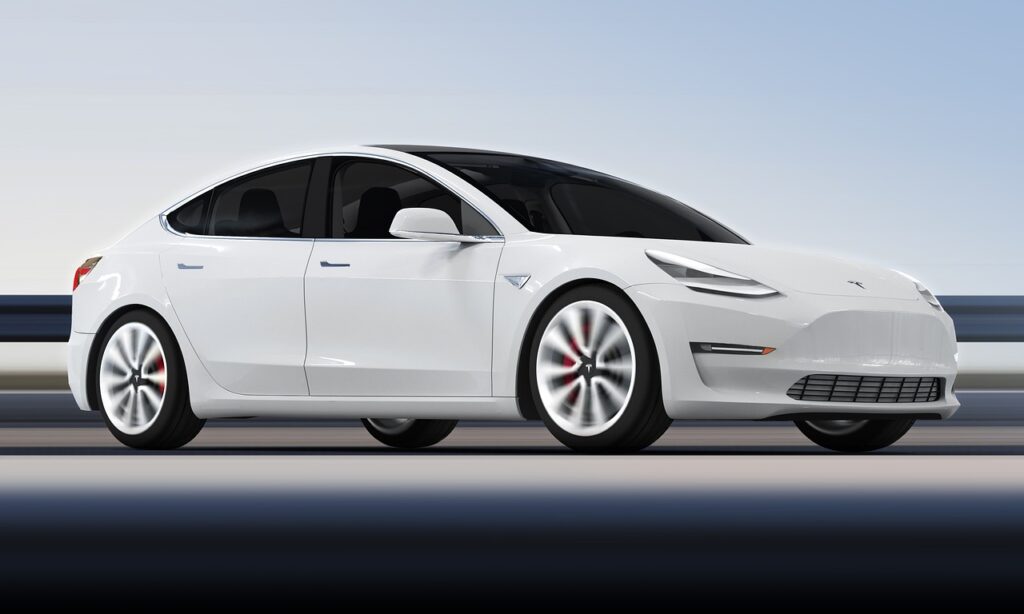 Tesla Model 3: A leading electric vehicle, showcasing Tesla’s dominance in the electric car market.